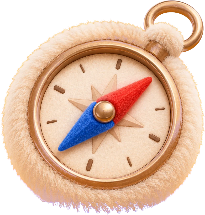 Compass’s mascot, watching