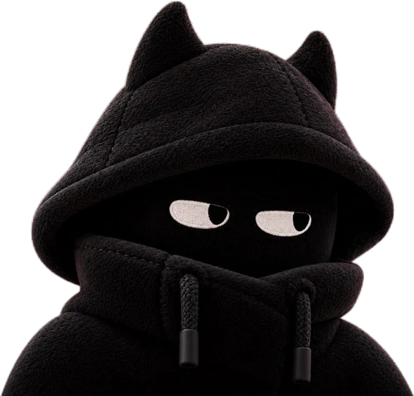 The hooded imposter, watching