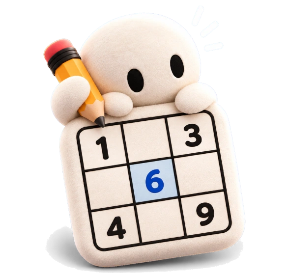 Sudoku’s mascot, watching